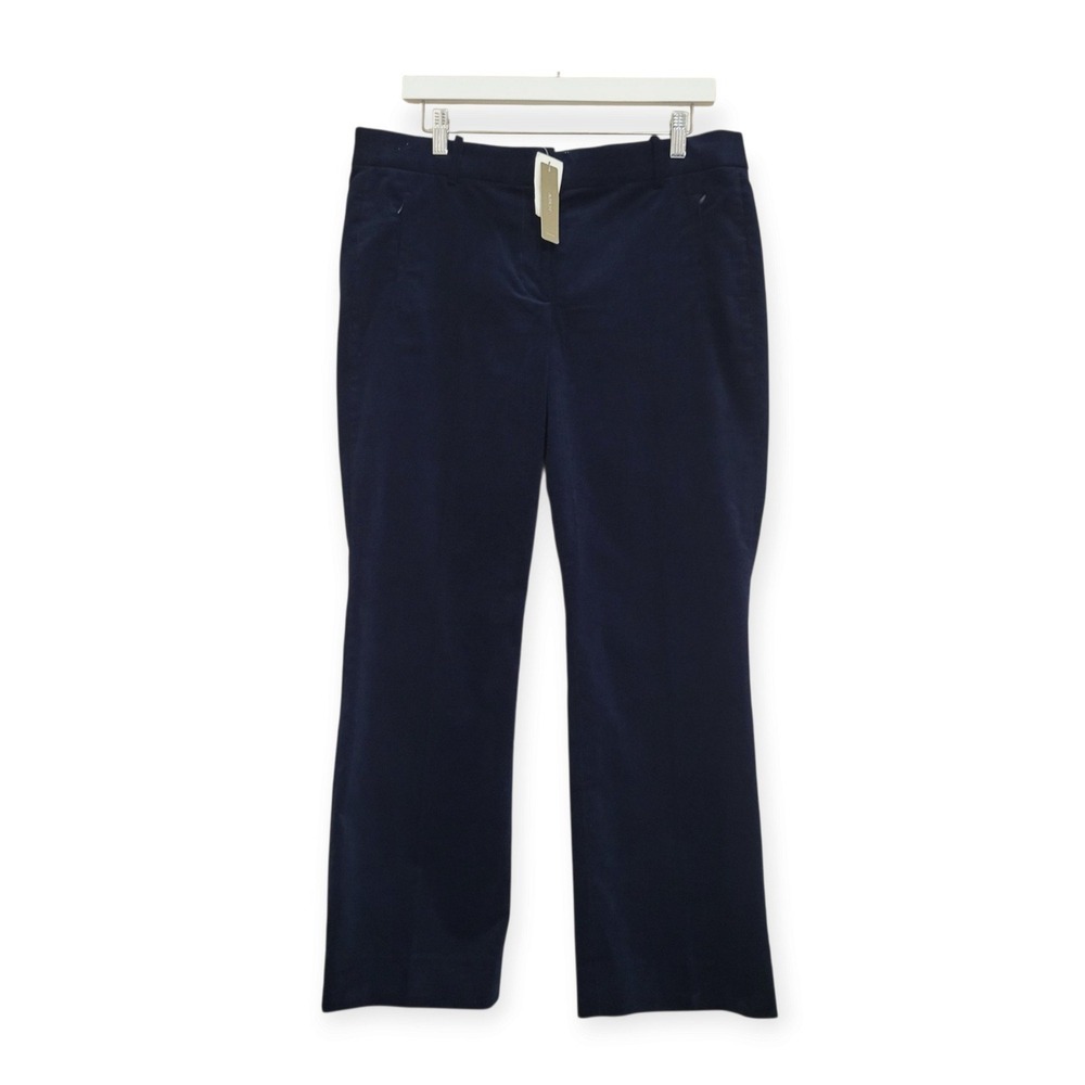 J.Crew Womens 12 Tall Dark Academia Preppy Old Money Navy Corduroy Dress Pants